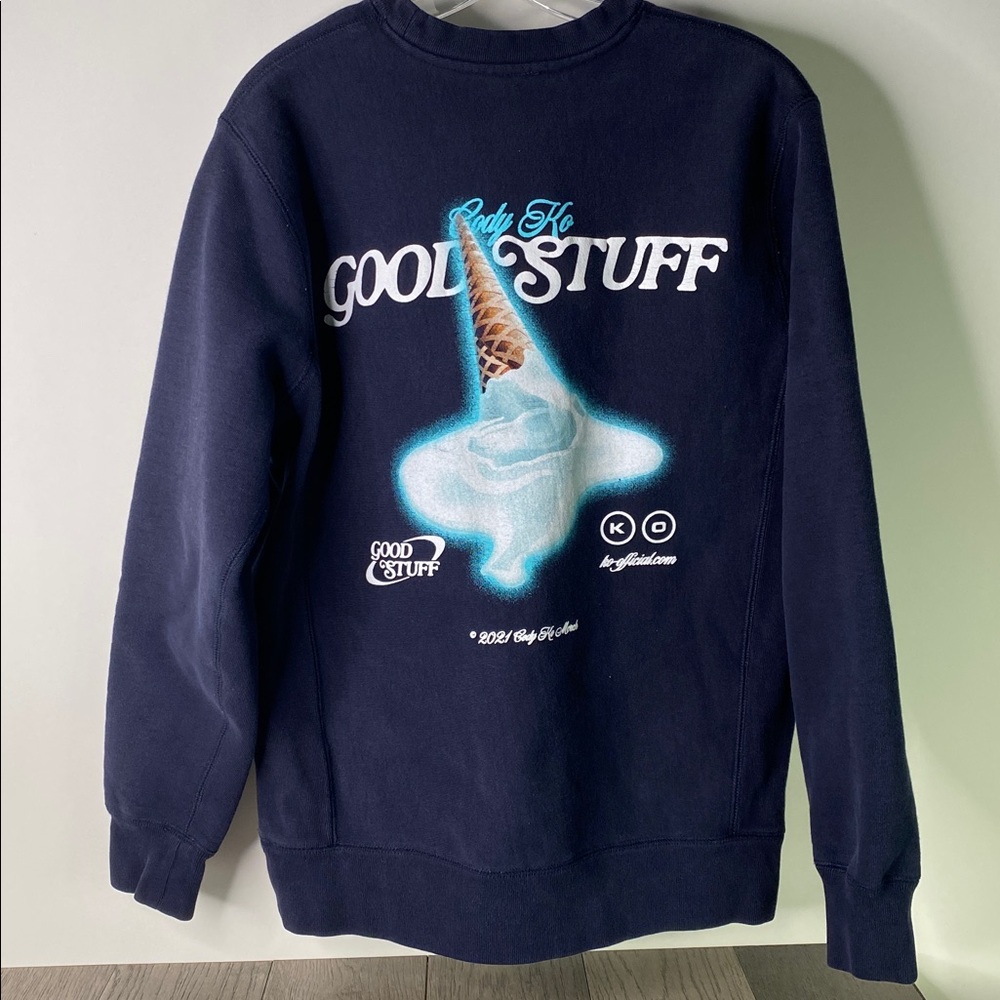 Cody KO Merch Official Crew Neck Navy Graphic Sweatshirt Men’s Size Small - 670